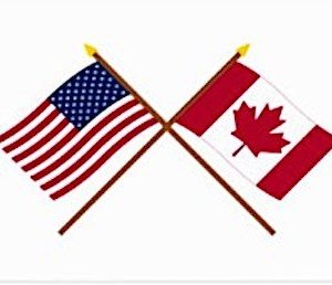 USA & Canada Flags